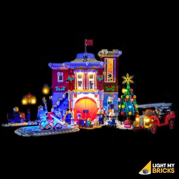 LED Licht Set für LEGO® 10263 Winterliche Feuerwache