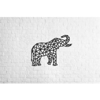 Deco Wand-Puzzle aus Holz - Elefant