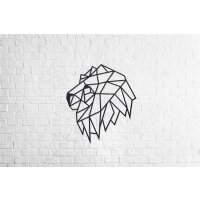 Wood Art Wall  Puzzle - Lion head