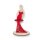 Wooden napkin holder - Lady (red)