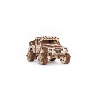 Kit mini maquette en bois 3D -  Ensemble de véhicules (Monster Truck, Prerunner, Dragster, Hot Rod & Moto)
