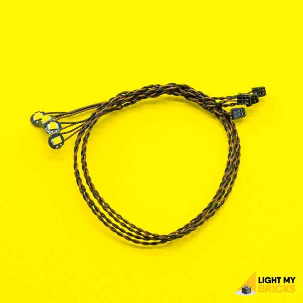 Bit-Licht Gelb mit 15 cm Kabel (4er Pack)