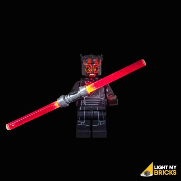 LED Beleuchtung für LEGO® Start Wars Lichtschwert - Darth Maul (30 cm Kabel)