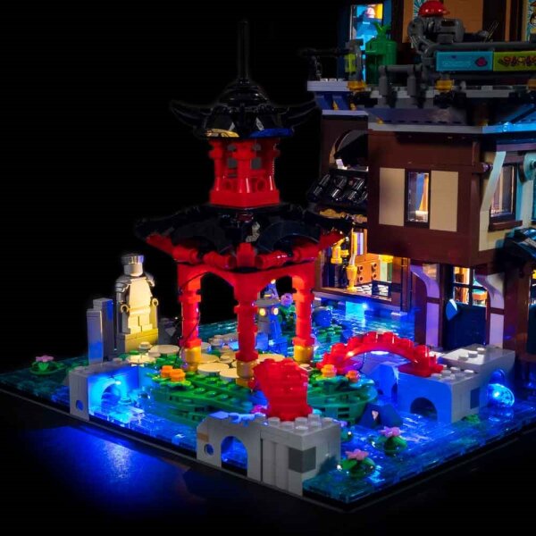Kit de lumière pour LEGO® 71741 Les jardins de la ville de NINJAGO