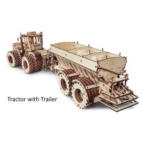 3D Holz Modellbausatz -  Anhänger für Kirovets K-7M Traktor