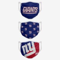 NFL Team New York Giants - Masques faciaux 3 pack