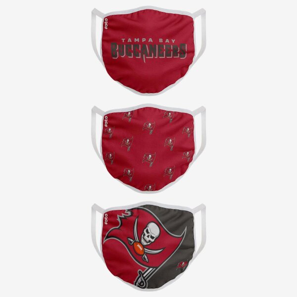 NFL Team Tampa Bay Buccaneers - Face Covers 3 pack