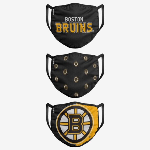 NHL Team Boston Bruins - Gesichtsmasken 3er Pack