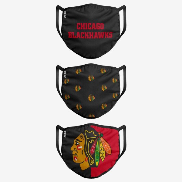 NHL Team Chicago Blackhawks - Face Covers 3 pack