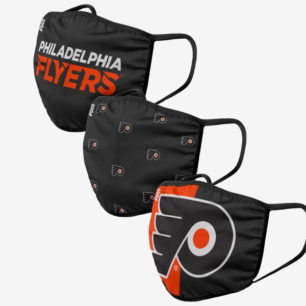 NHL Team Philadelphia Flyers - Masques faciaux 3 pack