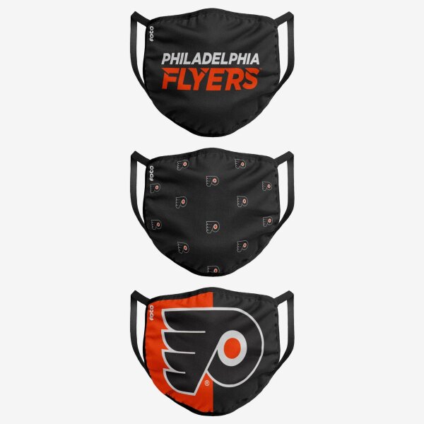 NHL Team Philadelphia Flyers - Gesichtsmasken 3er Pack