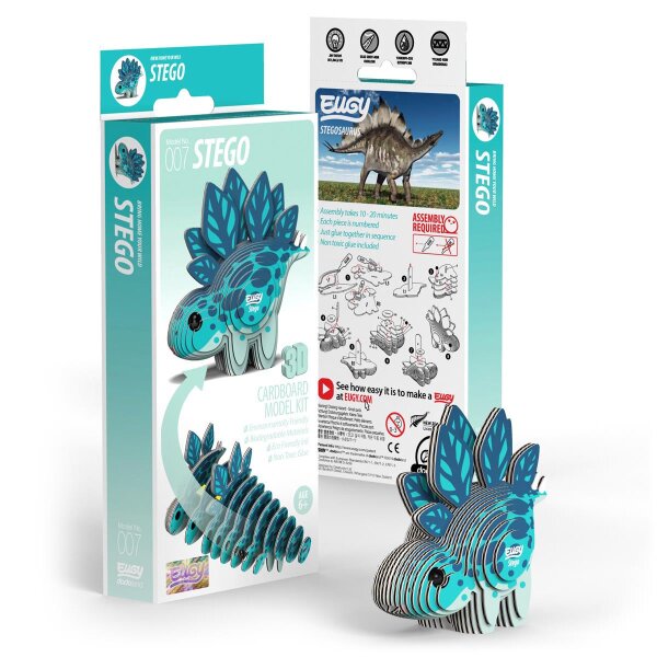 Stegosaurus - 3D Karton Figuren Modellbausatz