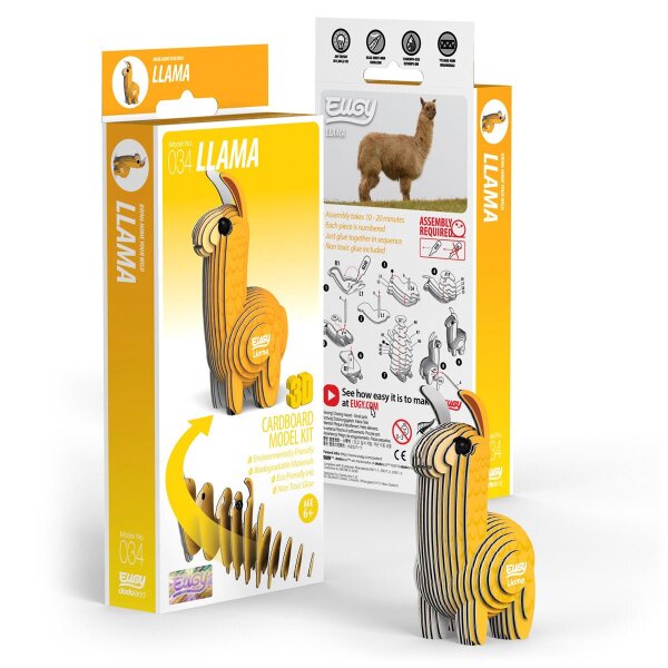 Llama - 3D Cardboard Model Kit