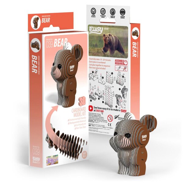 Bear - 3D Cardboard Model Kit