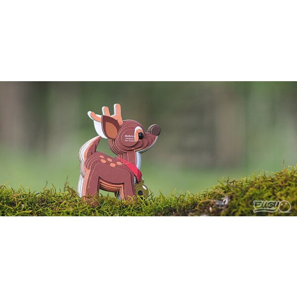 Reindeer - 3D Cardboard Model Kit