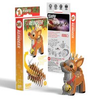 Reindeer - 3D Cardboard Model Kit