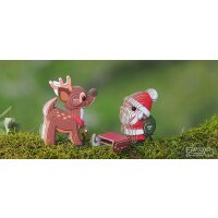 Père Noël - Maquette 3D de figurines en carton