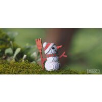 Bonhomme de neige - Maquette 3D de figurines en carton