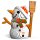 Bonhomme de neige - Maquette 3D de figurines en carton
