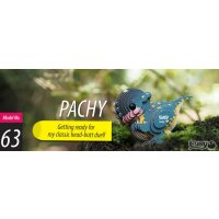 Pachycephalosaure - Maquette 3D de figurines en carton