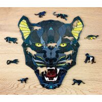 Holz-Puzzle - Panther (In einer Holzkiste Verpackt)