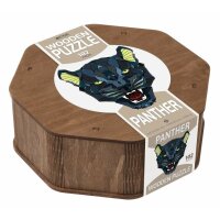 Holz-Puzzle - Panther (In einer Holzkiste Verpackt)