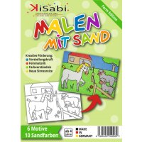 Immagini di sabbia per bambini - Set fattoria A5