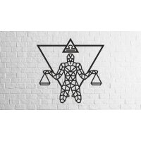 Wood Art Wall Puzzle - Zodiac sign Libra