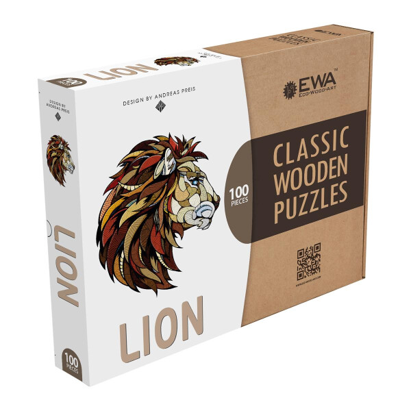 Wooden-Puzzle - Lion