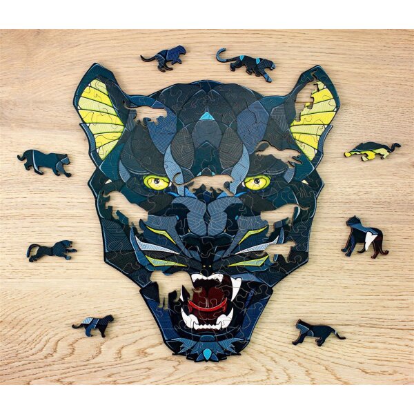 Holz-Puzzle - Panther