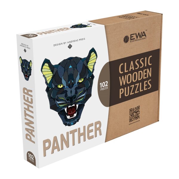 Holz-Puzzle - Panther