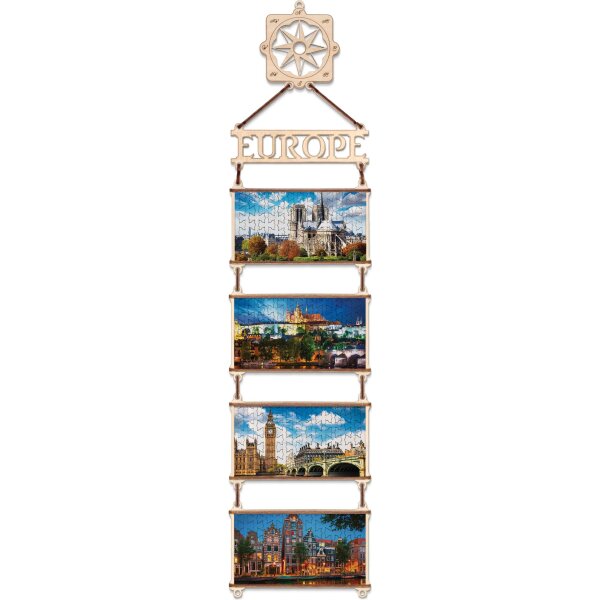 Double sided Wooden-Puzzle  - Europe