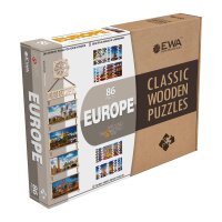 Double sided Wooden-Puzzle  - Europe