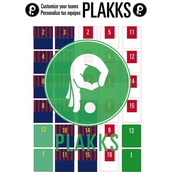 BARCELONA : AJAX - Plakks Trikot-Druckvorlage für Team-Kleber