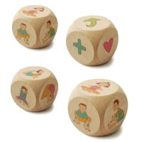 4 YOGi-FUN wooden yoga cubes