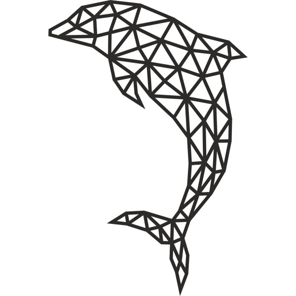 Deco Wand-Puzzle aus Holz - Delphin