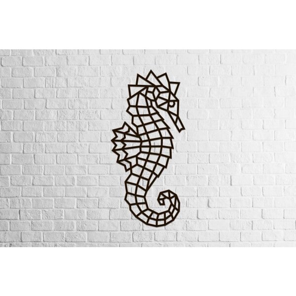 Deco Wand-Puzzle aus Holz - Seepferdchen