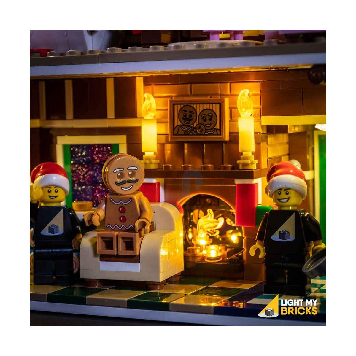 USB Angetriebene LED Lichter Kit für LEGO Christmas Gingerbread House 10267 