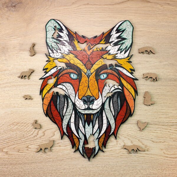 Holz-Puzzle L - Fuchs (In Holzkiste)