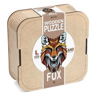 Wooden-Puzzle L - Fox (In a wooden box)