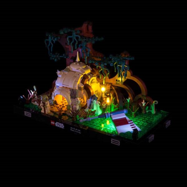 LED Licht Set für LEGO® 75330 Star Wars Jedi Training auf Dagobah &ndash; Diorama