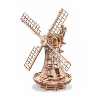 Mechanical 3D wooden-puzzle Winmill