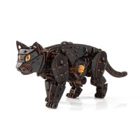 Mechanical 3D wooden-puzzle - Black Cat