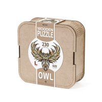 Wooden-Puzzle L - Owl (In a wooden box)