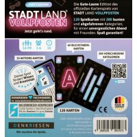 STADT LAND VOLLPFOSTEN – Das Kartenspiel – Party Edition "Jetzt gehts Rund"