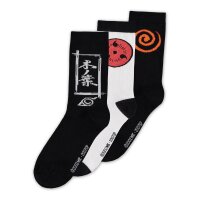 Naruto Shippuden - Socks 3-pack Sasuke Symbol 39-42