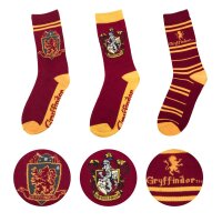 Harry Potter Gryffondor Chaussettes Lot de 3 (EU 35-45)