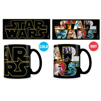 Star Wars - Logo Characters - Tasse (Mug) mit Thermoeffekt