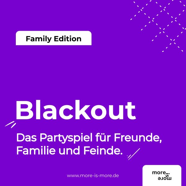 Blackout - Family Edition - Das Partyspiel für Freunde, Familie und Feinde
