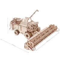 Mechanical 3D wooden-puzzle -Grain Harvesting Combine...